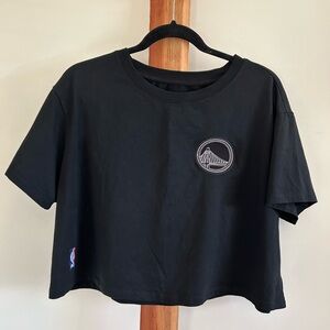 NBA Black Crop Top